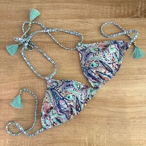 NWOT VS Printed Bikini Top, L